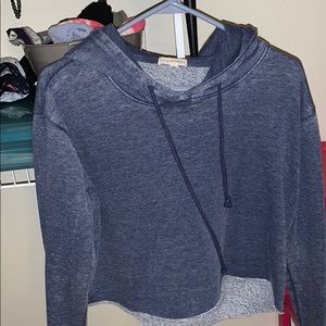 LA Hearts cropped hoodie